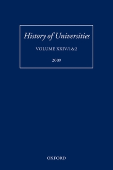 Hardcover History of Universities: Volume XXIV 1&2 Book