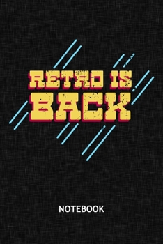 Retro Is Back: Grandfather NOTEBOOK Grid-lined 6x9 - Retro Journal A5 Gridded - Vintage Lover Planner Retro Party 120 Pages SQUARED - Vintage Style Diary Nostalgia Style Soft Cover