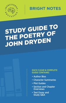 Paperback Study Guide to The Poetry of John Dryden Book