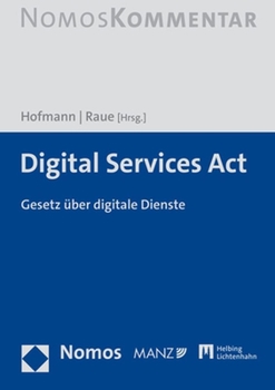 Hardcover Digital Services ACT: Gesetz Uber Digitale Dienste [German] Book