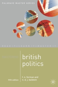 Paperback Mastering British Politics Book