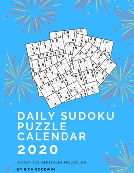 Paperback Daily Sudoku Puzzle Calendar 2020: Easy to Medium Puzzles [Large Print] Book