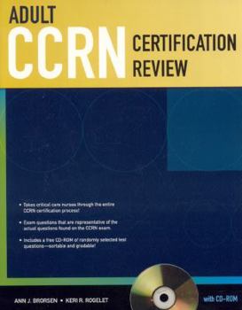 Paperback Adult CCRN Certification Review [With CDROM] Book