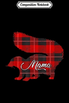 Paperback Composition Notebook: Mama Skunk Mama Skunk Plaid Journal/Notebook Blank Lined Ruled 6x9 100 Pages Book