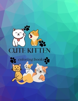 Paperback Cute Kitten: Coloring book