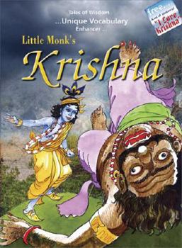Hardcover Little Monk's Krishna [With Stickers] Book