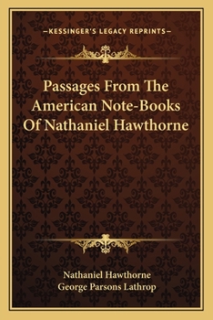 Paperback Passages From The American Note-Books Of Nathaniel Hawthorne Book