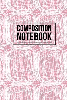 Paperback Composition Notebook: College Ruled 6" x 9" Party Design Writing Notes Journal, Office, Kids, School and college student. Book