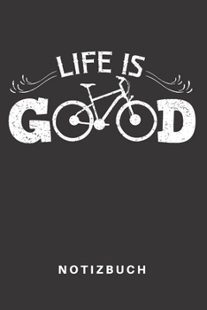 Notizbuch: Notizbuch Notizheft Schreibbuch 110 Seiten Karo Kariert Karos DIN A5 Fahrrad Bike Rad Radeln Biker Mountainbike Fahrradfahrer BMX E-Bike Fahren Mountainbiking Mountainbiker Fahrradkette Lif