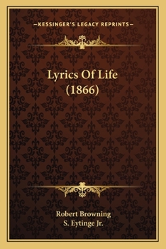 Paperback Lyrics Of Life (1866) Book