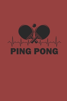PING PONG: Notebook Table Tennis Notizbuch kariert Tischtennis Planer PING PONG Journal 6x9 karo