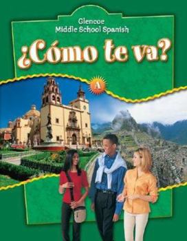 Hardcover ¿cómo Te Va? Level a Nivel Verde, Student Edition [Spanish] Book