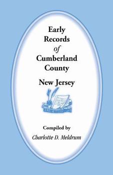 Paperback Early Records of Cumberland County, New Jersey Book