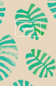Notes: Teal Monstera on Cream Tropical Palm Beach Paperback Journal / Diary / Notebook with 100 Lined, Cream-colored Pages for Writing Notes and ... Prime Floridian (Prime Floridian Notebooks)