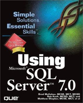 Paperback Using Microsoft SQL Server 7 Book