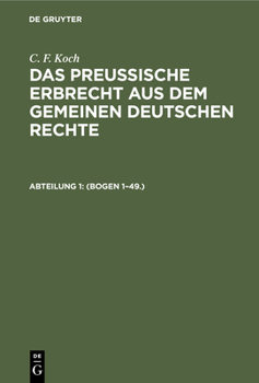 Hardcover (Bogen 1-49.) [German] Book