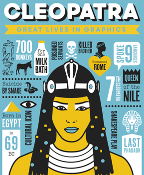 Hardcover Great Lives in Graphics: Cleopatra Book