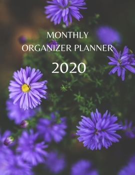 Monthly Organizer Planner: 2020 Year At A Glance Calendar and Organizer