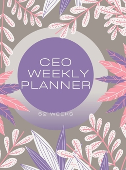 Hardcover CEO Weekly Planner Book
