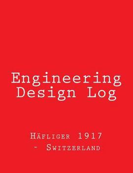 Paperback Engineering Design Log: Red Cover, 368 pages Book