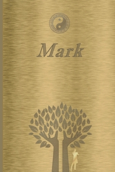 Mark: Personalized Name Journal/Notebook for Men - Masculine Metal-look Cover with Lined Writing Pages