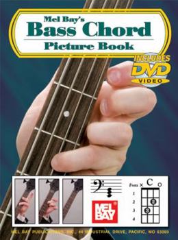 Paperback Mel Bay's Bass Chord Picture Book [With DVD] Book