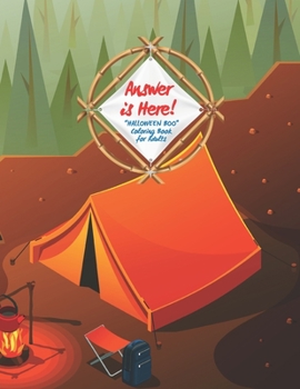 Answer is Here: "HALLOWEEN BOO" Coloring Book for Adults, Large Print, Carving Pumpkin, Trick or Treating, Playing Prank, Ability to R