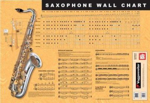 Paperback Saxophone Wall Chart [Large Print] Book