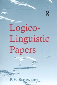 Paperback Logico-Linguistic Papers Book