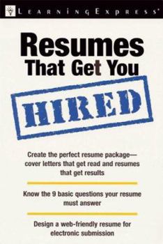 Paperback Resumes That Get You Hired (Workplace Skills And Career Tools) Book