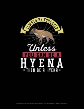 Paperback Always Be Yourself Unless You Can Be A Hyena Then Be A Hyena: Isometric Graph Paper Notebook - 1/4 Inch Equilateral Triangle Book