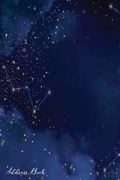 Paperback Address Book: For Contacts, Addresses, Phone, Email, Note, Emergency Contacts, Alphabetical Index With Lighting Effect Background Book