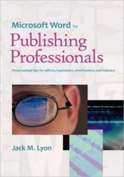 Paperback Microsoft Word for Publishing Professionals Book