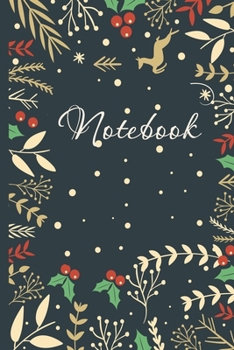 Christmas Notebook: Ruled Notebook Lined School Journal | 120 Pages | 6 x 9" | Christmas notebook Hard Decor  (Composition Books) | Christmas gift