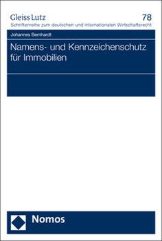 Paperback Namens- Und Kennzeichenschutz Fur Immobilien [German] Book