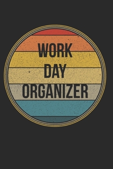 Work Day Organizer: 6x9 inch Daily Planner Journal, To Do List Notebook, Daily Organizer, Watercolor Floral Design