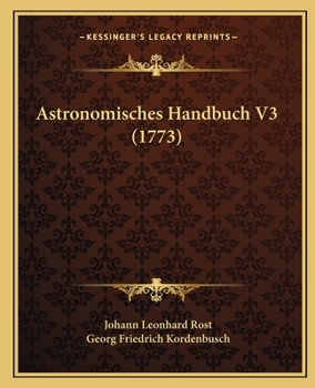 Paperback Astronomisches Handbuch V3 (1773) [German] Book