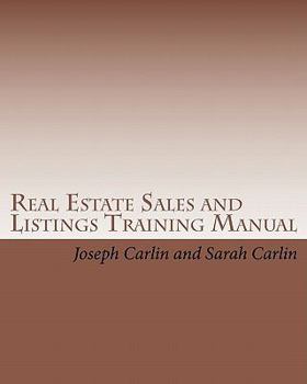 Paperback Real Estate Sales and Listings Training Manual Book