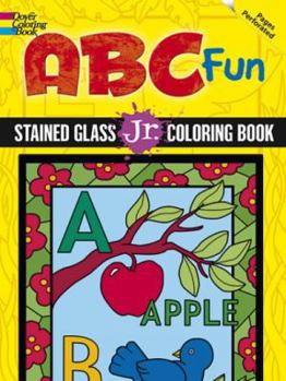 Paperback ABC Fun Stained Glass Jr. Coloring Book