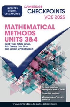 Paperback Cambridge Checkpoints VCE Mathematical Methods Units 3&4 2025 Book