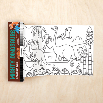 Misc. Mighty Dinosaurs Mini Coloring Roll Book