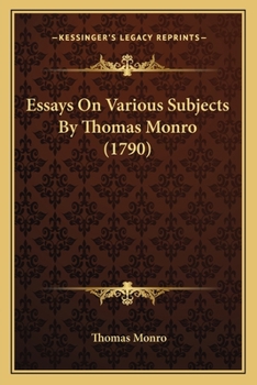 Paperback Essays On Various Subjects By Thomas Monro (1790) Book