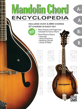 Paperback Mandolin Chord Encyclopedia: Includes Over 2,660 Chords, 37 Chords in Each Key Book