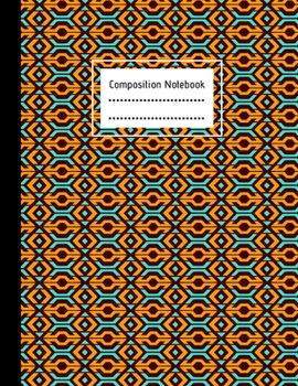 Paperback Composition Notebook: Boho Pattern, Large College Lined Paper Notebook Journal, For Students Kids Teens Girls Boys, 100 pages, 8.5" x 11", S Book