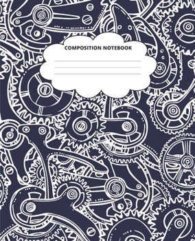 Engineering Composition Notebook: Blank Lined Cute Notebooks for Girls Teens Kids School Writing Notes Journal (7.5 x 9.25 in)