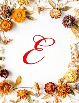 Paperback E: Monogram Initial Isometric Graph Paper Notebook: 1 Inch Equilateral Triangle Isometric Drawing Practice, Ruled Large G Book