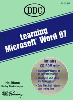 Paperback Learning Microsoft Word 97 [With DVD] Book