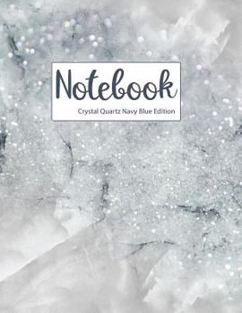 Paperback Notebook Crystal Quartz Navy Blue Edition Book