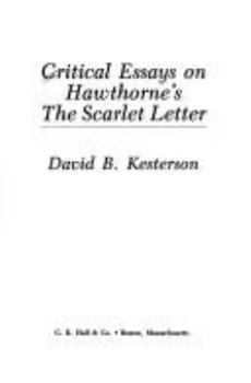 Hardcover Critical Essays on Hawthorne's the Scarlet Letter [Large Print] Book