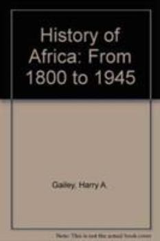 Paperback History of Africa: From 1800 to 1945 Book